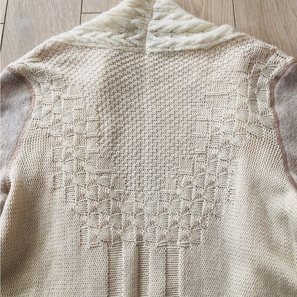 Anthropologie Knitted & Knotted Regan Open Front Textured Cardigan Size M - Picture 9 of 13